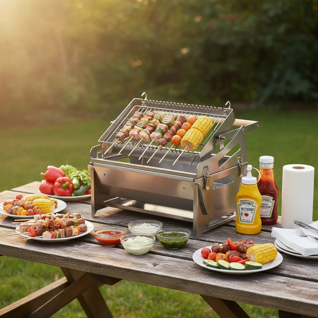 Grill rotation 360 degré