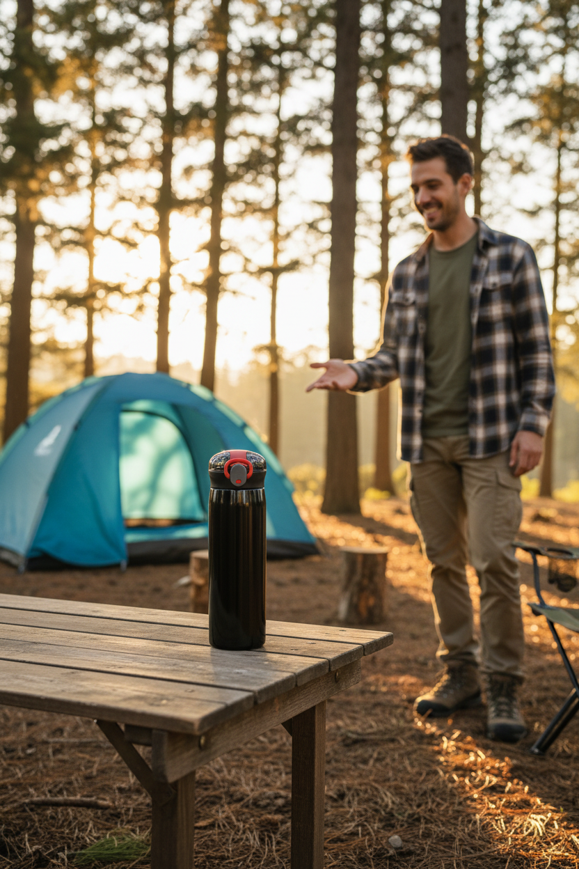 Gourde isotherme 460ml noir