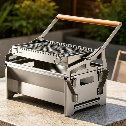Grill rotatif 360 portable