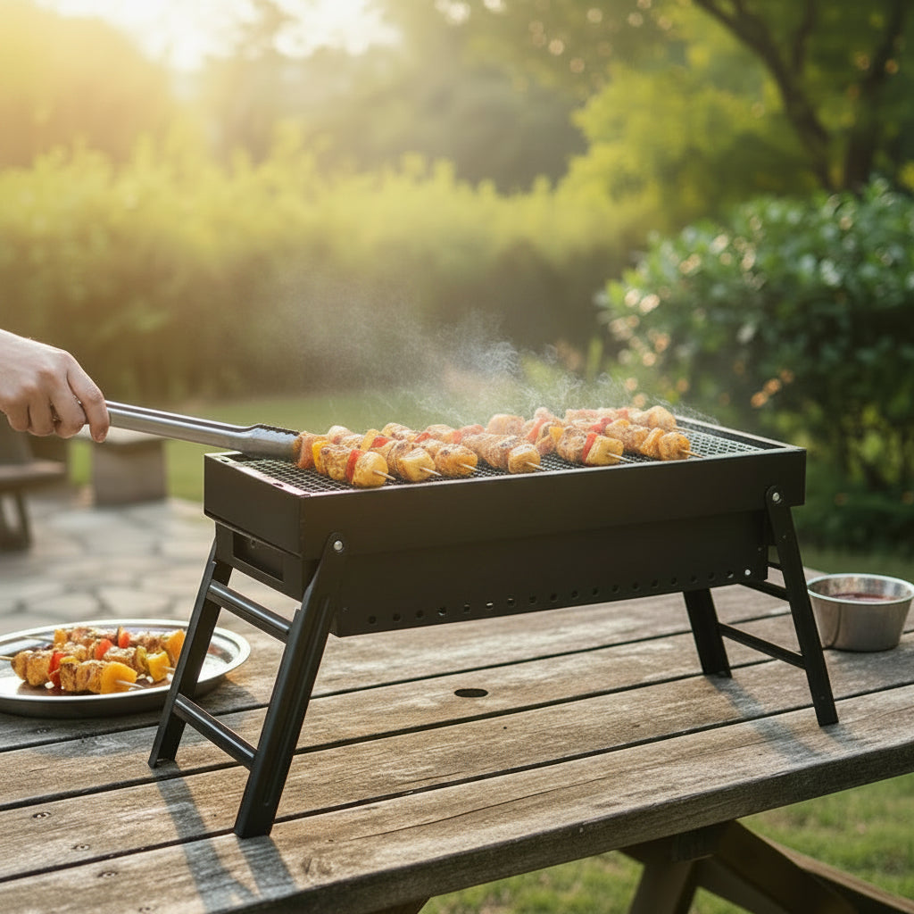 Rechaud avec cuisson de brochette