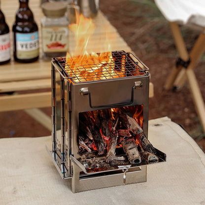 Réchaud pliable feu allume grille