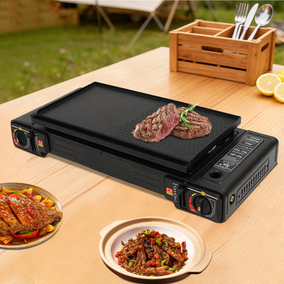 RECHAUD DE CAMPING PORTABLE | 2 brûleurs 2500W