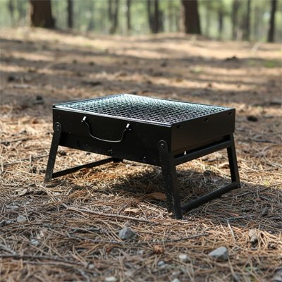 Barbecue portable dans le bois