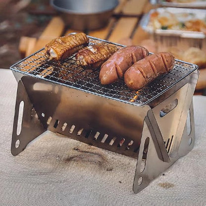 Barbecue portable de table avec cuisson de saucisses