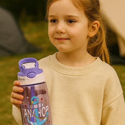 Gourde enfant bouteille clair