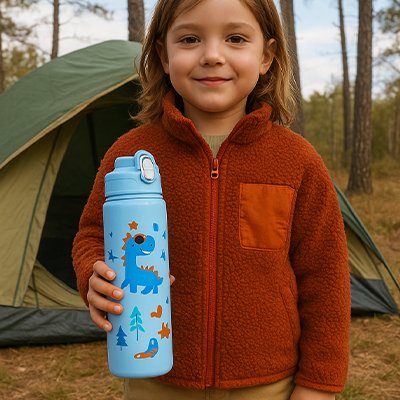 Gourde enfant dinosaure