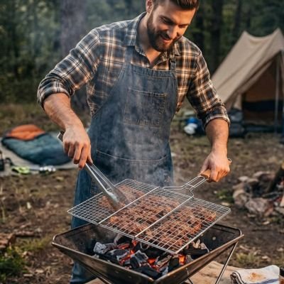 Grille barbecue​ -aliment cuisson bbq