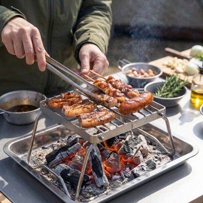 Grille barbecue​ cuisson saussices