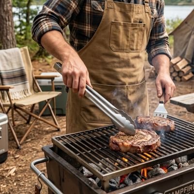 Pince barbecue an cuisine extérieur