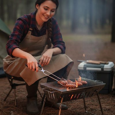Pince barbecue ave grippe facile a tourner les aliments