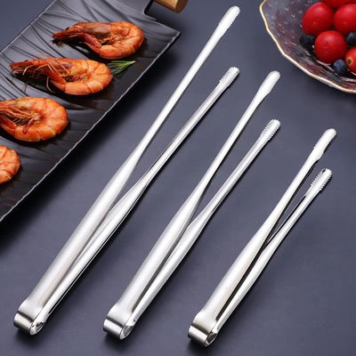 Pince barbecue indiquant 3 grandeur diffèrent pour vos besoin