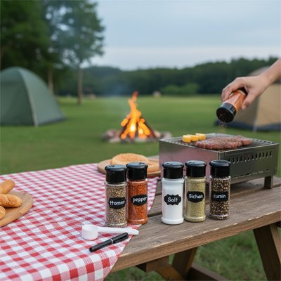 Pot a epice ensemble de 10 bouteille au camping