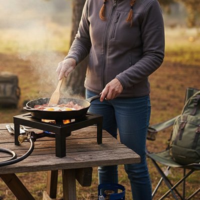 Réchaud à gaz  cuisson en plein air